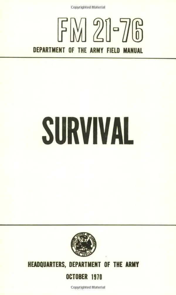 Us Army Survival Manual: Fm 21-76 [Paperback] Department Of Defense 1