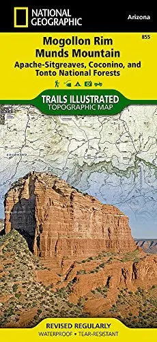Mogollon Rim, Munds Mountain Map [Apache-Sitgreaves, Coconino, And Tonto National Forests] (National Geographic Trails Illustrated Map, 855) [Map] National Geographic Maps - Trails Illustrated 1