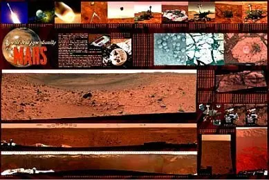 Spirit & Opportunity Rovers On Mars Poster 1
