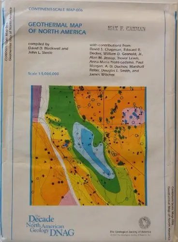 Continent-Scale Map 006: Geothermal Map Of North America [Paperback] 1