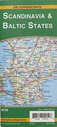 Scandinavia & Baltic States 1:1.4M Paper/Non-Laminated 1