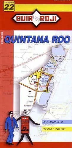 Quintana Roo State Map By Guia Roji Guia Roji 1