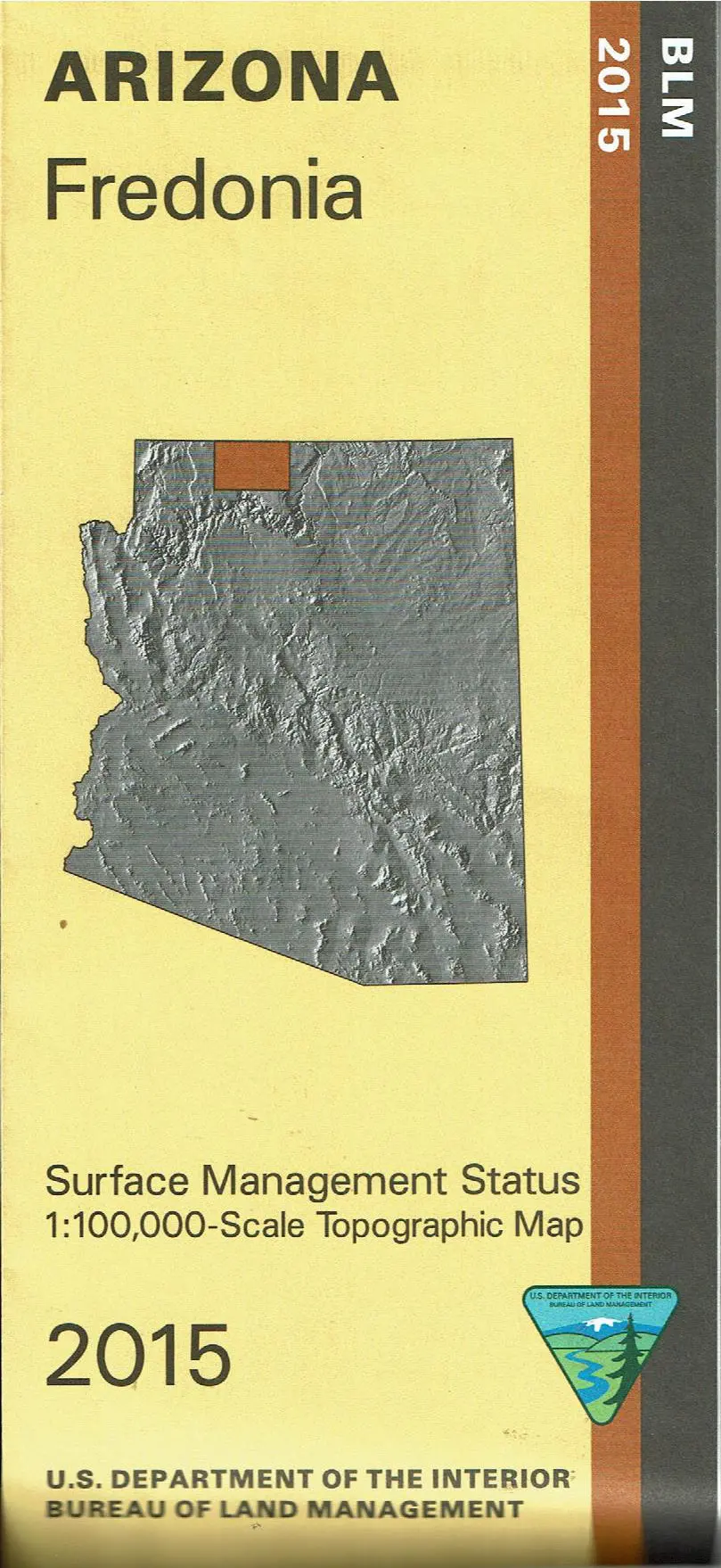 Fredonia Surface Management Status 1:100,000-Scale Topographic Map (Arizona 60X30-Minute Quadrangle) 1
