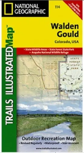 National Geographic Ti00000114 Map Of Walden-Gould - Colorado [Office Product] 1
