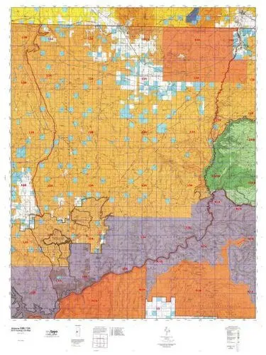 Arizona 13A Hunt Area / Game Management Unit (Gmu) Map 1