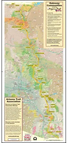 Gateway Communities Along The Arizona Trail Premium Mounted 1