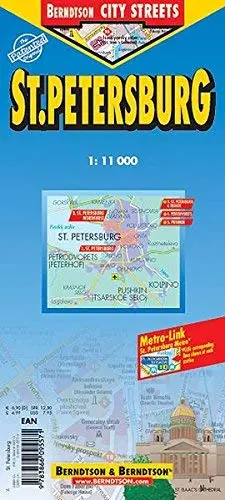 St. Petersburg Laminated Map (B&B) Berndtson & Berndtson 1