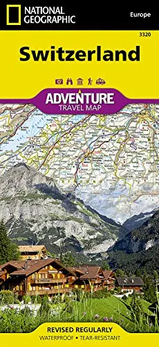Switzerland Map (National Geographic Adventure Map, 3320) [Map] National Geographic Maps - Adventure 1