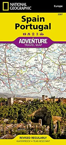 Spain And Portugal Map (National Geographic Adventure Map, 3307) [Map] National Geographic Maps - Adventure 1