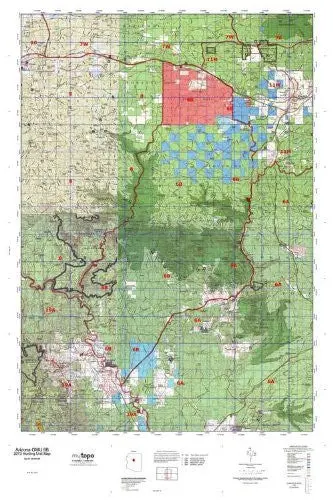 Arizona Gmu 6B Hunt Area / Game Management Units (Gmu) Map [Map] 1