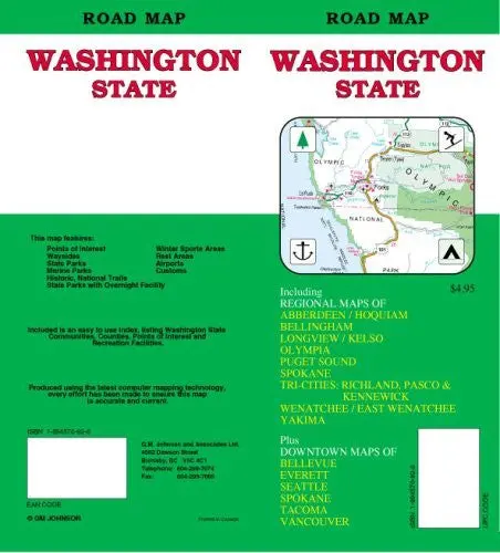Washington State Road Map Johnson, Gm 1