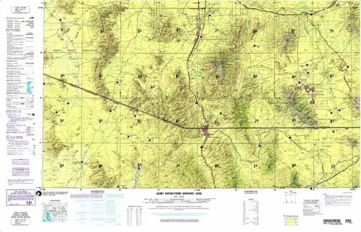 Nogales Joint Operations Graphic (Air) Arizona, United States; Sonora, Mexico [Map] Defense Mapping Agency 1
