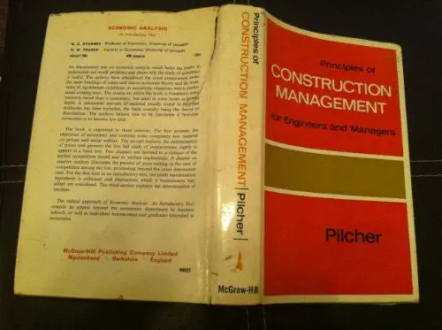 Principles Of Construction Management For Engineers And Management [Hardcover] Roy Pilcher 1