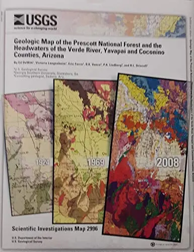 Geologic Map Of The Prescott National Forest And The Headwaters Of The Verde River 1