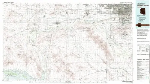 Phoenix South Arizona 1:100,000-Scale Usgs Topographic Map: 30 X 60 Minute Series (1981) [Map] Us Geological Survey 1