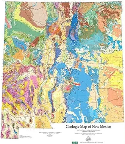 Geologic Map Of New Mexico, 1:500,000 (Nmbm Open File Report) Anderson, Orin J 1
