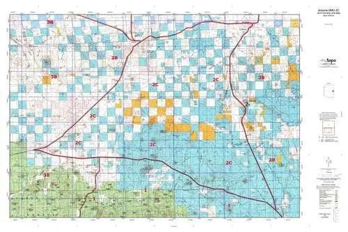 Arizona Gmu 02C Hunt Area / Game Management Unit (Gmu) Map 1