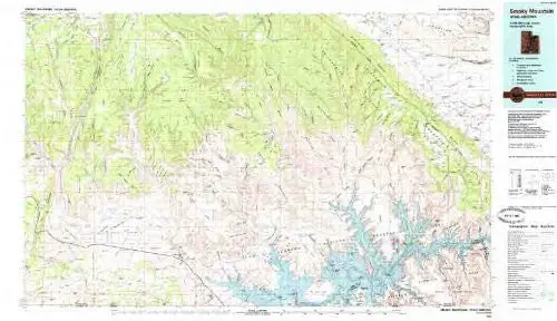 Smoky Mountain Utah - Arizona 1:100,000-Scale Topographic Usgs Map: 30 X 60 Minute Series (1985) [Map] Us Geological Survey 1