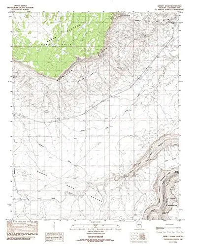 Emmett Wash, Arizona 7.5' [Map] United Stated Geological Survey 1