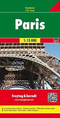 Paris, City Map 1:13,000 [Map] Freytag & Berndt 1