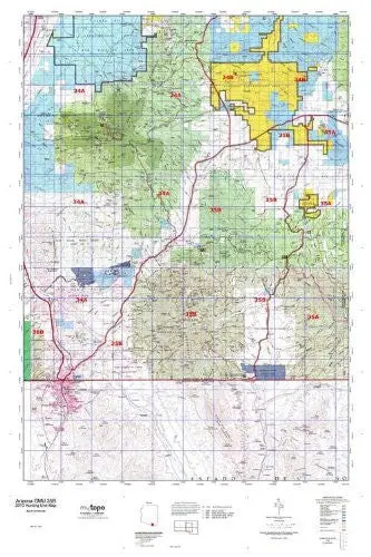 Arizona Gmu 35B Hunt Area / Game Management Unit (Gmu) Map 1