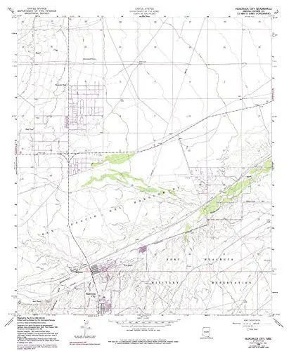 Huachuca City, Arizona 7.5' [Map] United Stated Geological Survey 1