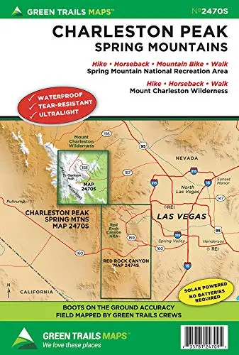 Charleston Peak, Nv No. 2470S (Green Trails Maps) [Map] Maps, Green Trails 1
