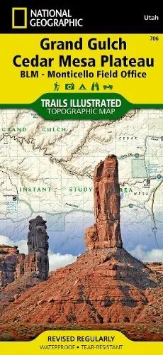 Grand Gulch, Cedar Mesa Plateau [Blm - Monticello Field Office] (National Geographic Trails Illustrated Map) By National Geographic Maps - Trails Illustrated (2011-01-01) [Map] 1