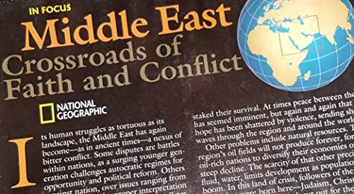 Middle East: Crossroads Of Faith And Conflict [Map] William L. Allen And Allen Carroll 1
