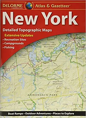 Delorme New York Atlas & Gazetteer (New York State Atlas & Gazetteer) [Paperback] Delorme 1