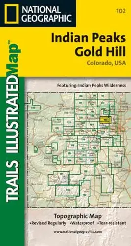 **Indian Peaks - Gold Hill (Colorado S Ries) [Map] 1