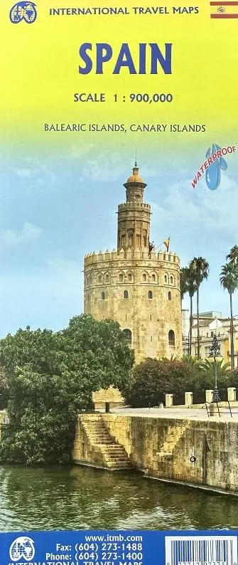 Spain Travel Reference Map 1:900K 1