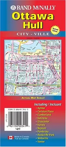 Ottawa / Hull City Map 1:35 000 Rand Mcnally 1
