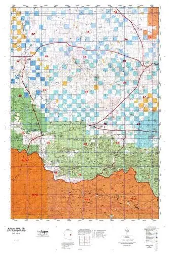 Arizona Gmu 03B Hunt Area / Game Management Unit (Gmu) Map 1