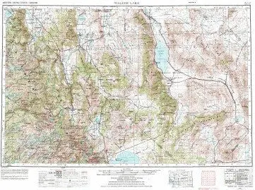 Walker Lake, Nv;Ca [Map] U.S. Geological Survey 1