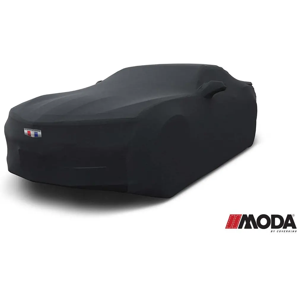 Camaro 6Th Gen Moda Stretch Satin Car Cover - Indoor: Black 1