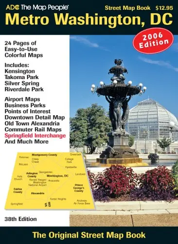 Adc The Map People Washington D.C.: Street Map Book [Paperback] 1