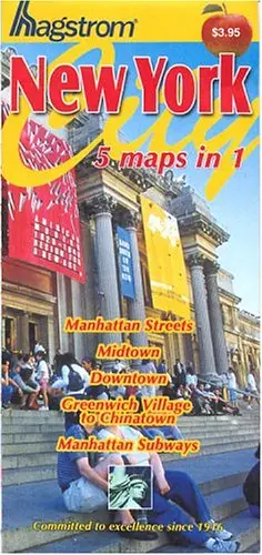 New York City 5-In-1 Pocket Map Hagstrom Map Company 1