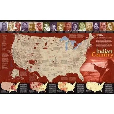 (23X36) Indian Country Map Poster 1