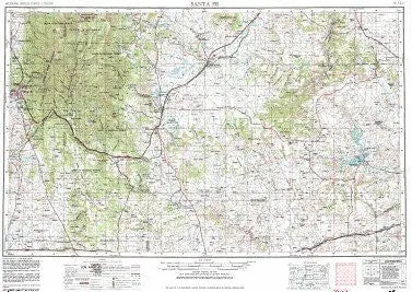 Santa Fe, Nm By U.S. Geological Survey (1982-08-01) [Map] U.S. Geological Survey And United States Geological Survey 1