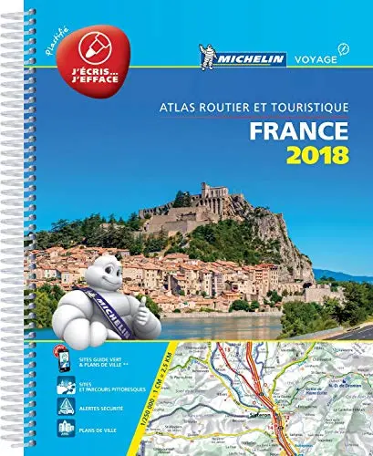 Atlas Atlas Routier France 2018 Plastifié (French Edition) Guides Touristiques Michelin 1