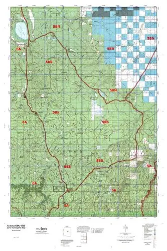 Arizona Gmu 05Bs Hunt Area / Game Management Unit (Gmu) Map 1