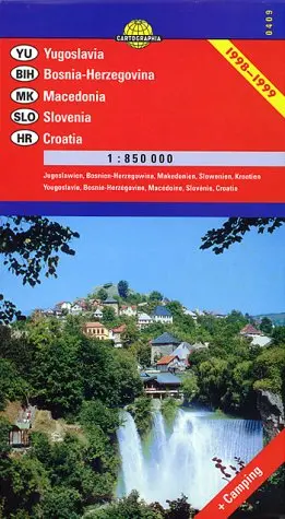 Yugoslavia / Bosnia-Herzegovina Map Cartographia 1