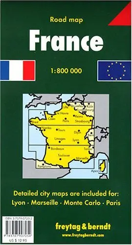 France Road Map [Map] Freytag & Berndt 1