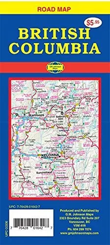 British Columbia, Canada Road Map 1