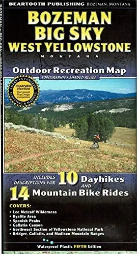 Bozeman | Big Sky | West Yellowstone Outdoor Recreation Map [Map] Beartooth Publishing 1