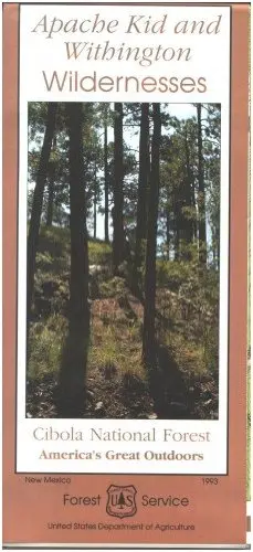 Map: Apache Kid Wilderness & Withington Wildernesses [Paperback] Forest Service 1