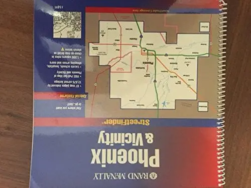 Rand Mcnally Phoenix And Vicinity (1995) Streetfinder [Ring-Bound] Rand Mcnally And Wide World Of Maps 1