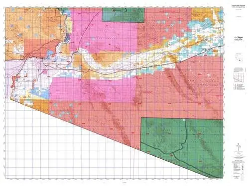 Arizona Gmu 40B West Hunt Area / Game Management Units (Gmu) Map [Map] 1