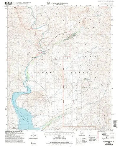Two Bar Mountain, Az 7.5'×7.5' 2004 [Map] United States Geological Survey 1